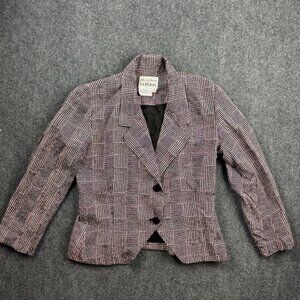 Rickie Freeman Teri Jon 100% Silk Jacket Blazer Women's 10 Vintage Retro 80s